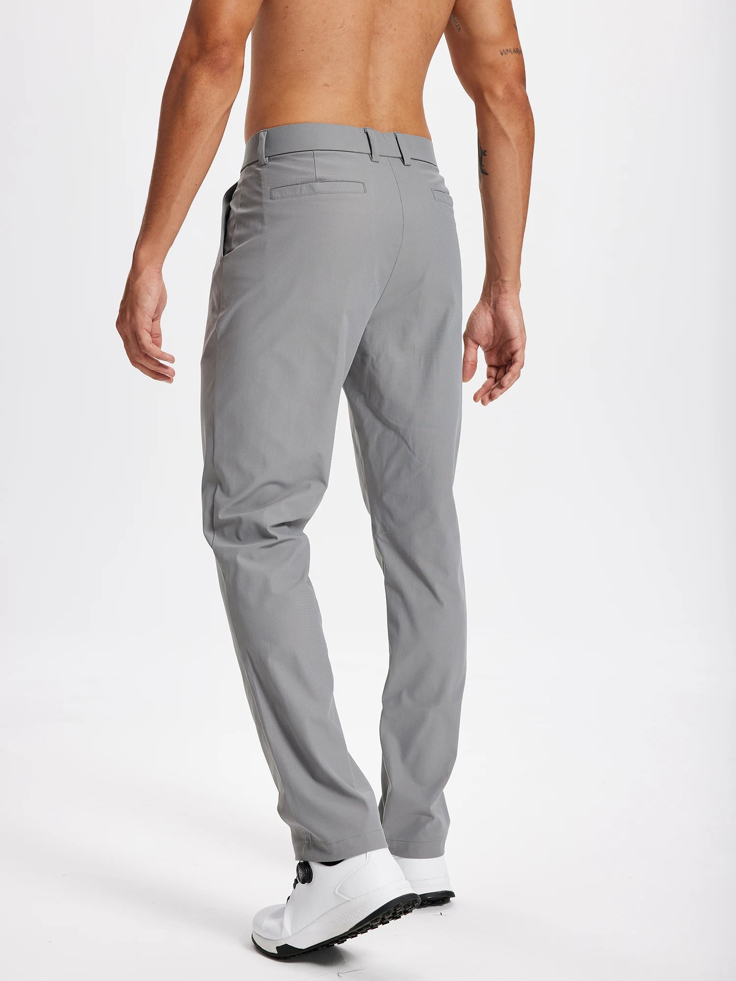 Men's Golf Pants 30"/32"/34" Stretch Work Dress Pants Slim Straight Lightweight Quality Business Trousers Casual Suit Pants